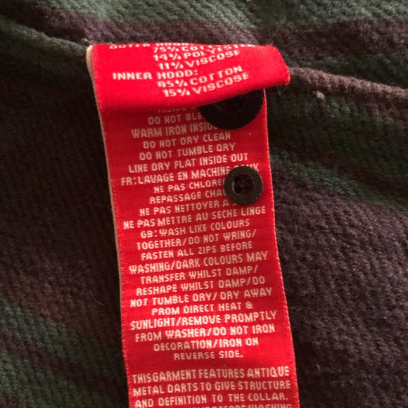 Super dry green tartan hooded sweatshirt - Picture 7 of 7